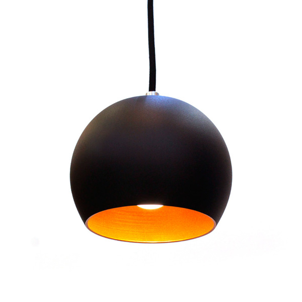 PENDENTE BALL 200 PRETO FOSCO / LARANJA  ( 6105 )