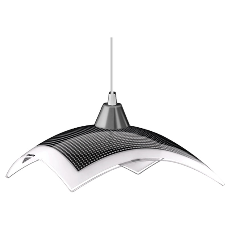 PENDENTE SQUARE TELA PRETA 30X30 ACAB. PRETO (9062 PT)