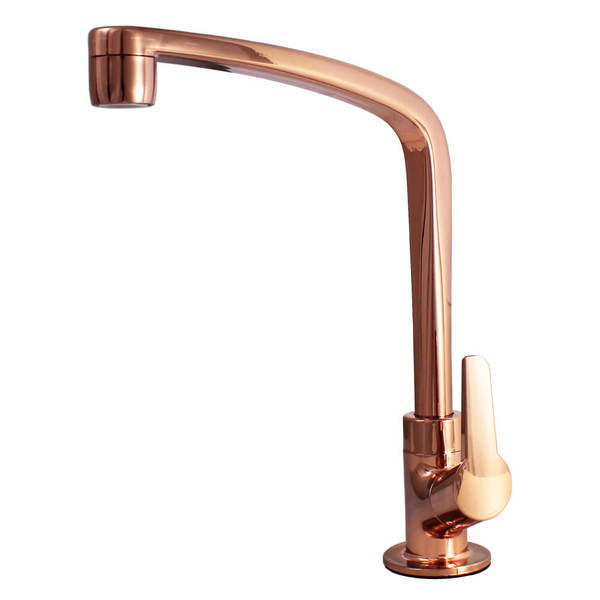 TORNEIRA COZ MESA FLATT 1/4 V ROSE GOLD FORTTI LORENZETTI