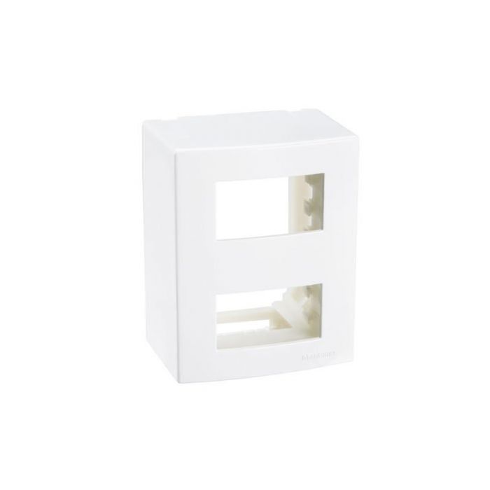 CAIXA DE SOBREPOR 75 X 50 X 95MM 2 POSTOS SEPARADOS BR (CÓD 18645)